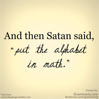Alphabet in math