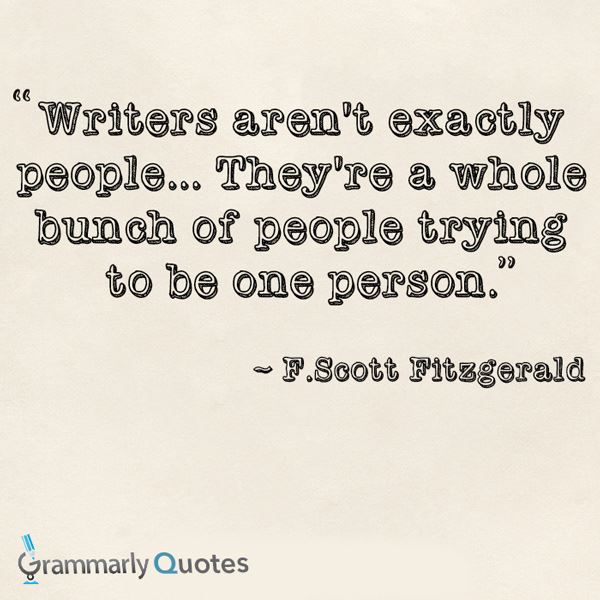 Writers are Lots of People