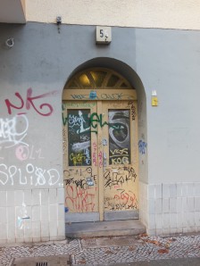 The front door to my apartment building in Neukölln, Berlin. 