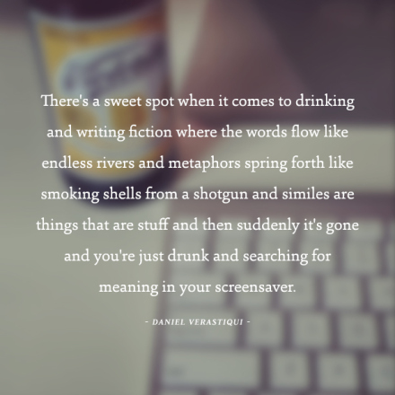 X Writing & Drinking